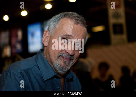 Kopenhagen, Dänemark, 8. November 2014: Weltbekannten Schriftstellers, Jussi Adler-Olsen, Autor der "Abteilung Q"-Thriller-Serie, abgebildet auf Kopenhagen Buchmesse BogForum 2014.  Bildnachweis: OJPHOTOS/Alamy Live-Nachrichten Stockfoto