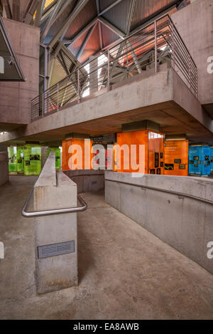 Menschlichen Fußabdruck Galerie am Biomuseo/Brücke des Lebens Stockfoto