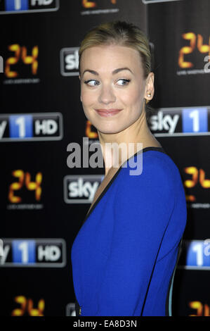 "24 - live Another Day" UK TV-Premiere bei Old Billingsgate Featuring statt: Yvonne Strahovski Where: London, Vereinigtes Königreich bei: 6. Mai 2014 Stockfoto