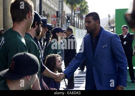 Prominente besuchen Disneys "Millionen-Dollar-Arm" Welt-Premiere im El Capitan Theatre in Hollywood.  Mitwirkende: Atmosphäre wo: Los Angeles, California, Vereinigte Staaten von Amerika bei: 6. Mai 2014 Stockfoto