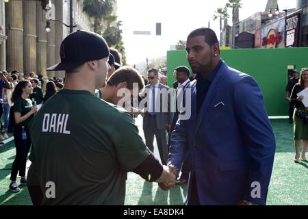 Prominente besuchen Disneys "Millionen-Dollar-Arm" Welt-Premiere im El Capitan Theatre in Hollywood.  Mitwirkende: Atmosphäre wo: Los Angeles, California, Vereinigte Staaten von Amerika bei: 6. Mai 2014 Stockfoto