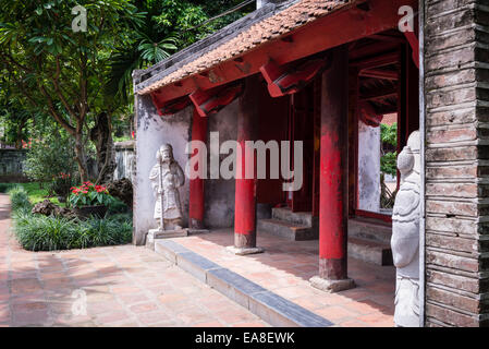 Gebäudehülle bei Temple of Literature, Hanoi Stockfoto