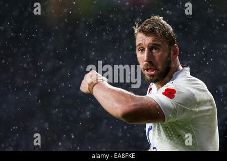 London, UK. 8. November 2014. Englands Chris Robshaw - QBE Herbst Internationals - England Vs New Zealand. Bildnachweis: Cal Sport Media/Alamy Live-Nachrichten Stockfoto
