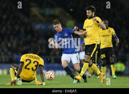 Liverpool, Vereinigtes Königreich. 6. November 2014. James McCarthy von Everton - UEFA Europa League - Everton Vs Lille - Goodison Park Stadium - Liverpool - England 6. November 2014 - Pic Simon Bellis/Sportimage. © Csm/Alamy Live-Nachrichten Stockfoto