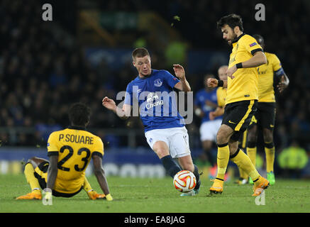 Liverpool, Vereinigtes Königreich. 6. November 2014. James McCarthy von Everton - UEFA Europa League - Everton Vs Lille - Goodison Park Stadium - Liverpool - England 6. November 2014 - Pic Simon Bellis/Sportimage. © Csm/Alamy Live-Nachrichten Stockfoto