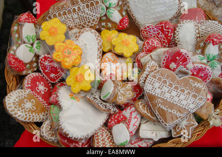 Honigkuchen auf der ethnischen Fair. Fotografiert am 27. September 2014 Stockfoto