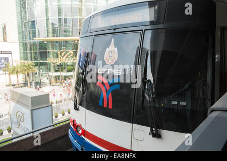 BTS, Bangkok Transit System, Skytrain, Pendler, transport, Reisen, Asien, Bangkok, Thailnd. Stockfoto