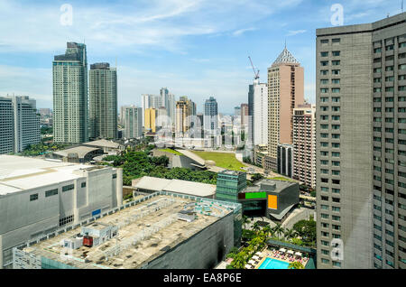 Moderne städtische Bauten in Makati City, Philippinen Stockfoto