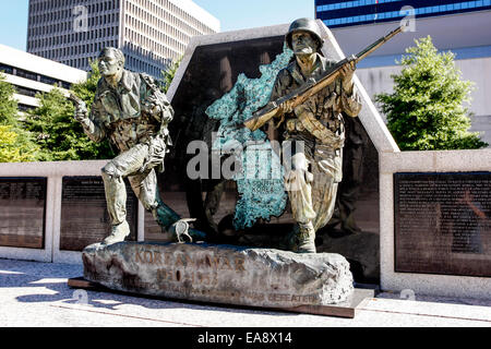 Das Korean War Memorial in Nashville Tennessee Stockfoto