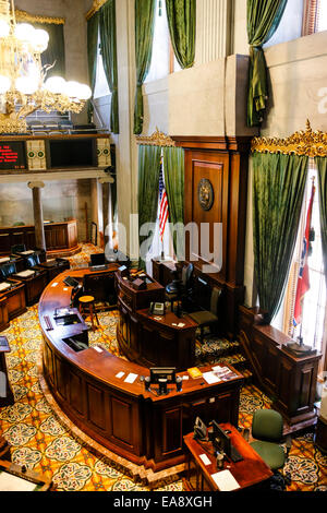 Der Senat Kammer im Inneren der Gebäude in Nashville Tennessee State Capitol Stockfoto