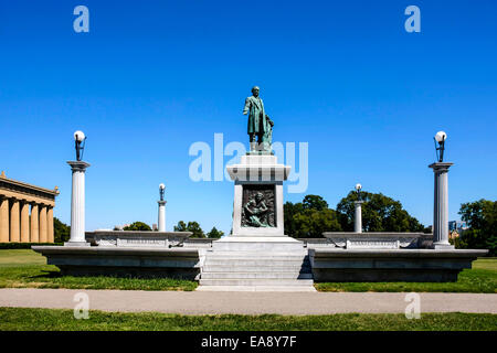 Statue von John W. Thomas, President of Tennessee Centennial und internationale Ausstellung von 1897 in Nashville Stockfoto