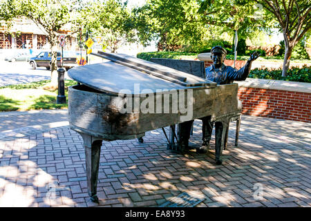 Statue von Owen Bradley in Musik Kreis in Nashville TN Stockfoto