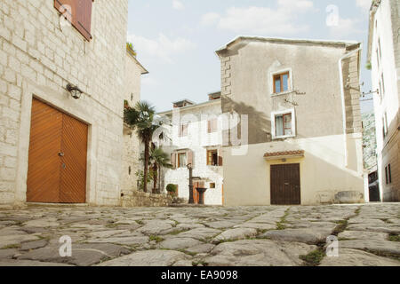 Wie Blick auf schöne europäische Altstadt Fragment Stockfoto