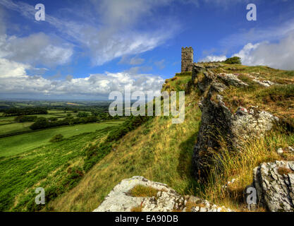 Die Kirche von St. Michael de Rupe, Brentor, Dartmoor Stockfoto