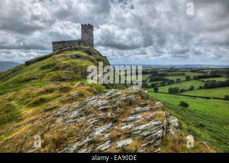 Die Kirche von St. Michael de Rupe, Brentor, Dartmoor Stockfoto