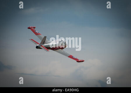 Cosford, UK - 8. Juni 2014: eine Vintage Jet Provost-Trainingsflugzeug, Anzeige bei der RAF Cosford Airshow. Stockfoto