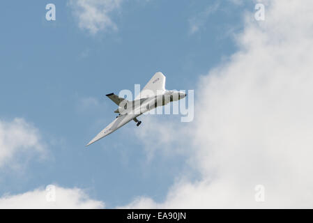 Cosford, UK - 8. Juni 2014: erstaunliche Modell Vulcan Flugzeuge auf RAF Cosford Airshow zu sehen. Stockfoto