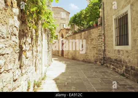 Wie Blick auf schöne europäische Altstadt Fragment Stockfoto