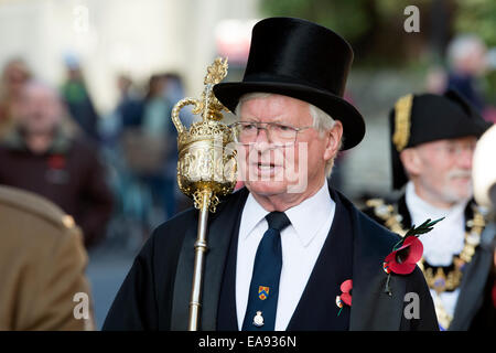 Stratford-upon-Erinnerung Sonntag Parade. Stockfoto