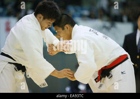 Chiba Port Arena, Chiba, Japan. 8. November 2014. Hifumi Abe, 8. November 2014 - Judo: Kodokan Cup 2014 Herren-66 kg in Chiba Port Arena, Chiba, Japan. © Yusuke Nakanishi/AFLO SPORT/Alamy Live-Nachrichten Stockfoto