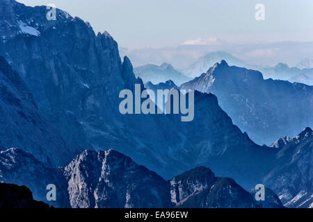 Malerische Bergkette in Italien. Stockfoto