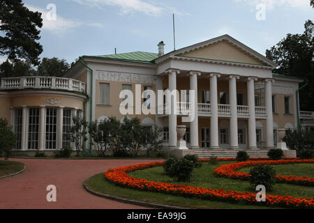 Villa in der Gorki-Estate wo sowjetische Führer Vladimir Lenin tot im Jahre 1924 in Gorki-Leninskiye in der Nähe von Moskau, Russland. Stockfoto