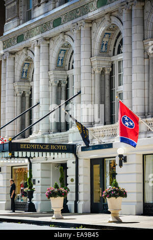 Das historische Hotel Hermitage ist ein Beaux Arts Juwel eines Gebäudes in Nashville, TN, Music City USA Stockfoto