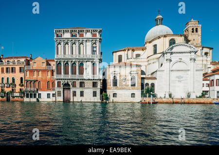 Kirche San Geremia und Canal Grande in Venedig, Italien Stockfoto