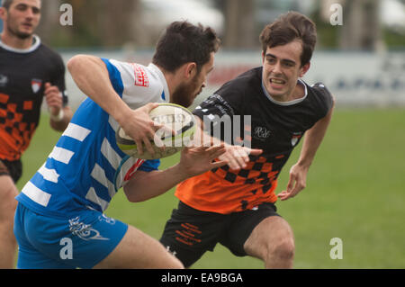 Rugby in bearn Stockfoto