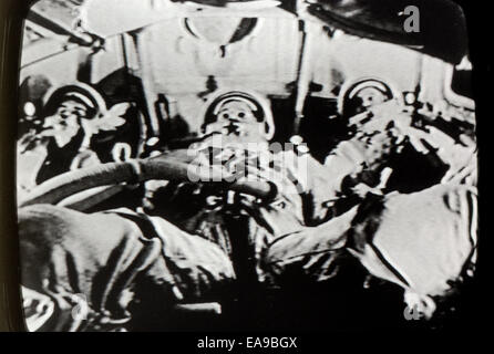 Mondlandung 20 Juli 1969 Astronauten in den tatsächlichen Zeitaufwand für das Fernsehen in Los Angeles, Kalifornien fotografiert. KATHY DEWITT Stockfoto