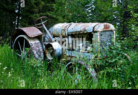 Der alte Traktor Stockfoto