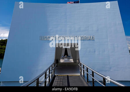 USS Arizona Memorial, Pearl Harbor, Hawaii Stockfoto