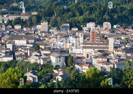 Ansicht von Ascoli Piceno, Le Marche, Italien Stockfoto