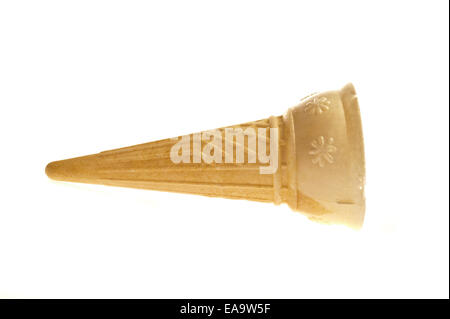 leere Wafer Kegel für Eis Stockfoto