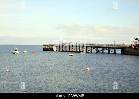 Die alte Swanage Pier in Swanage Bucht bei Swanage, Dorset, England, UK. Stockfoto