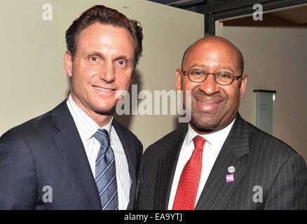 Tony Goldwyn besucht die 5. Jahrestagung Pennsylvania Unschuld Projekt Gala im Kimmel Center Featuring statt: Tony Goldwyn, Bürgermeister Michael Nutter wo: Philadelphia, Pennsylvania, USA bei: 6. Mai 2014 Stockfoto