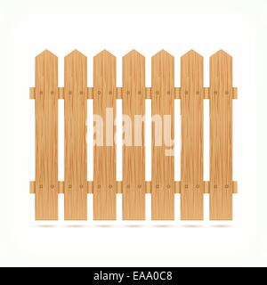 Holzzaun Fliese Symbol isoliert Vektor-illustration Stock Vektor