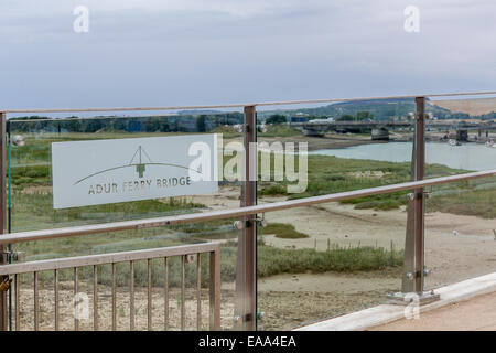 Shoreham Fähre Fussgängerbrücke Stockfoto