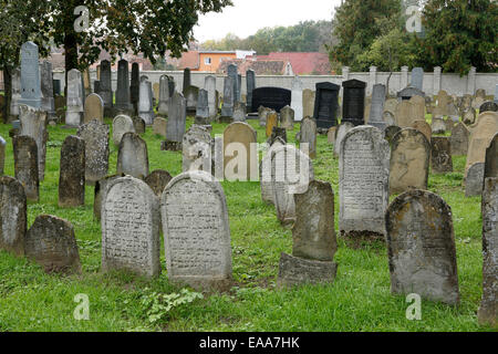 Jüdischer Friedhof in Straznice, Hodonin Bezirk, Südmähren, Tschechische Republik, Europa Stockfoto