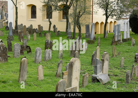 Jüdischer Friedhof in Straznice, Hodonin Bezirk, Südmähren, Tschechische Republik, Europa Stockfoto