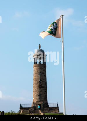 Crich Stand, Denkmal für die Sherwood Foresters Regiment, Crich, Derbyshire, UK Stockfoto