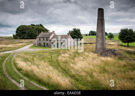 Elster führen Mine ein stillgelegtes Bergwerk in der Nähe von Sheldon im Peak District, Derbyshire. Stockfoto