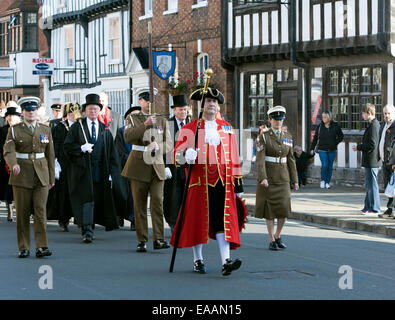 Stratford-upon-Erinnerung Sonntag Umzug Stockfoto