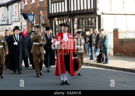 Stratford-upon-Erinnerung Sonntag Umzug Stockfoto