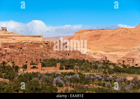 Horizontale Ansicht von Ait Benhaddou Stockfoto