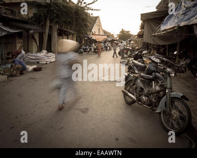 Am frühen Morgenmarkt in Hoi An, oder Hoian, Vietnam Stockfoto