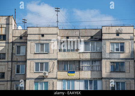 Appartementhaus in Kiew, Ukraine Stockfoto