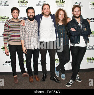 Bala Cynwyd, Pennsylvania, USA. 10. November 2014. US-amerikanische Alternative-Rock-Band Empires posieren im Radio 104,5 Performance Theatre auf 10. November 2014 in Bala Cynwyd, Pennsylvania, USA. Bildnachweis: Paul Froggatt/Alamy Live-Nachrichten Stockfoto