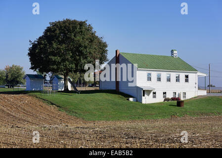 Amische Einzimmer Schule Haus, Ephrata, Lancaster County, Pennsylvania, USA Stockfoto