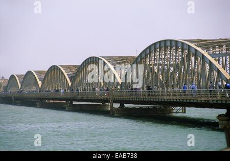 Brücke Faidherbe, Saint-Louis, Senegal, Afrika Stockfoto